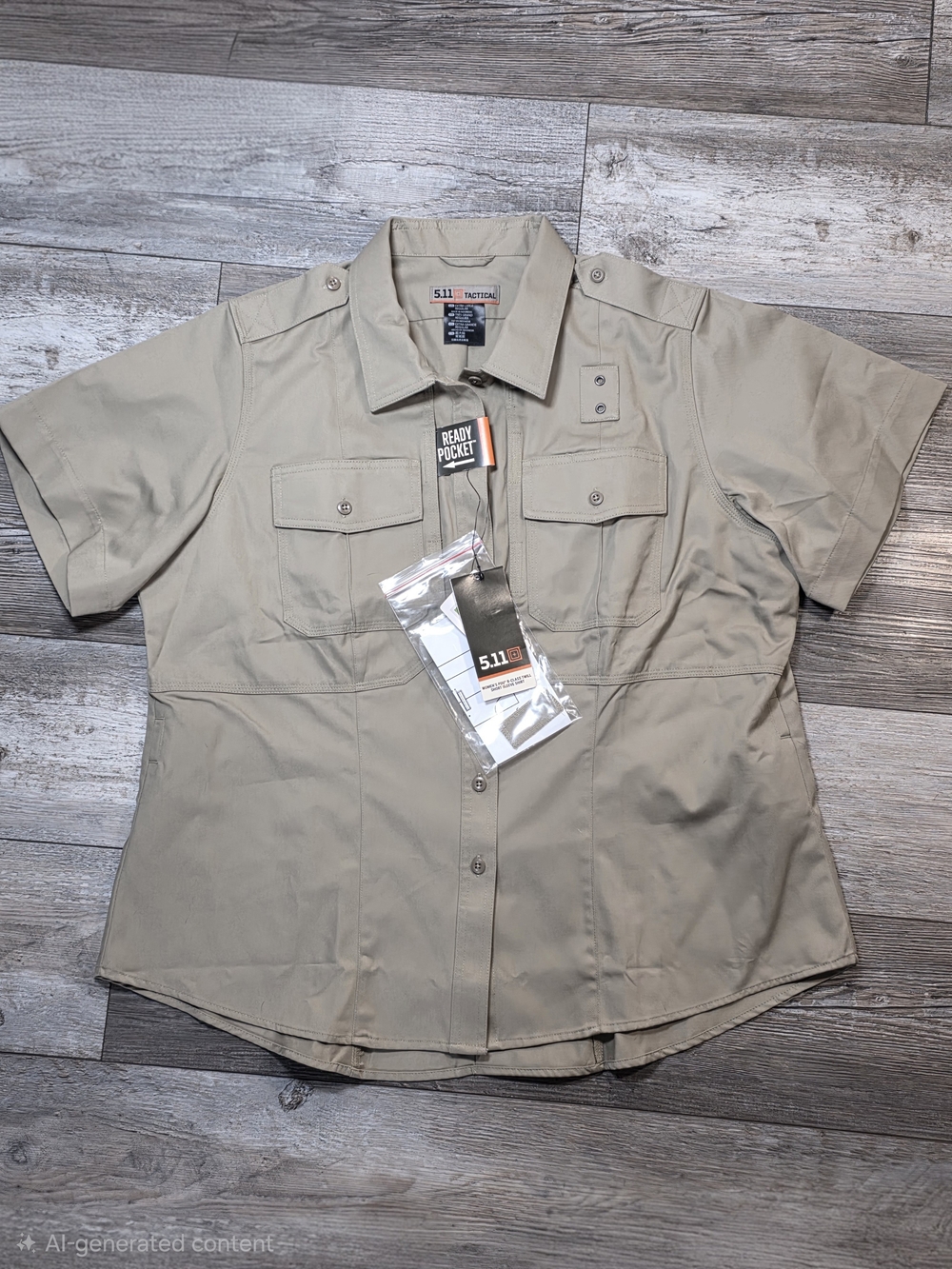 5.11 Tactical Women's PDU Class B Twill Short Sleeve Button-down Shirt Sz XL NWT